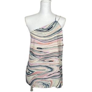 Halston One Shoulder Top Large